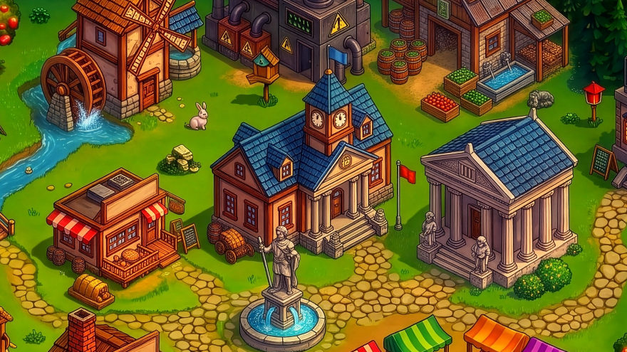 The town hall.